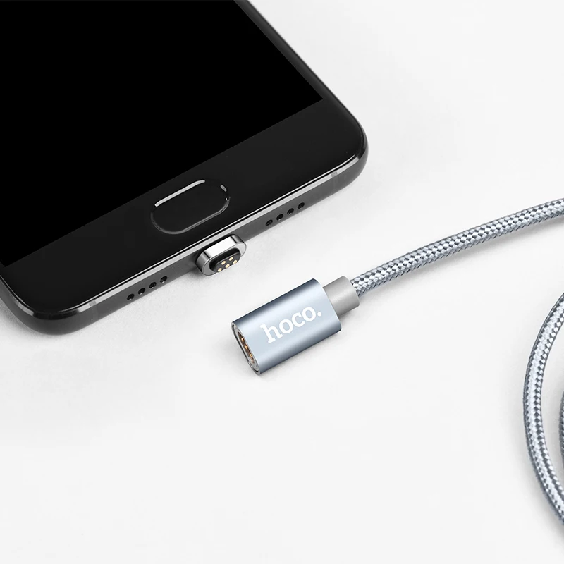 HOCO U40A 28 шт./лот 1 м Магнитный USB кабель для iPhone Тип C микро нейлоновый кабель для samsung USB C кабель