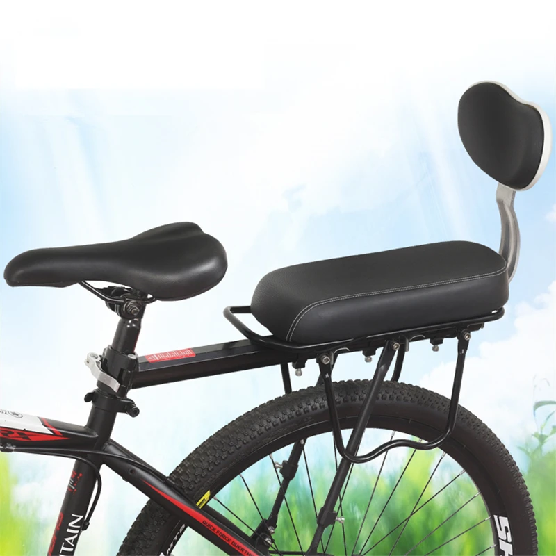 Bike Back Seat Mat High Density Soft Bicycle Rear Saddle Seat Cover Cycling Cushion Back Support