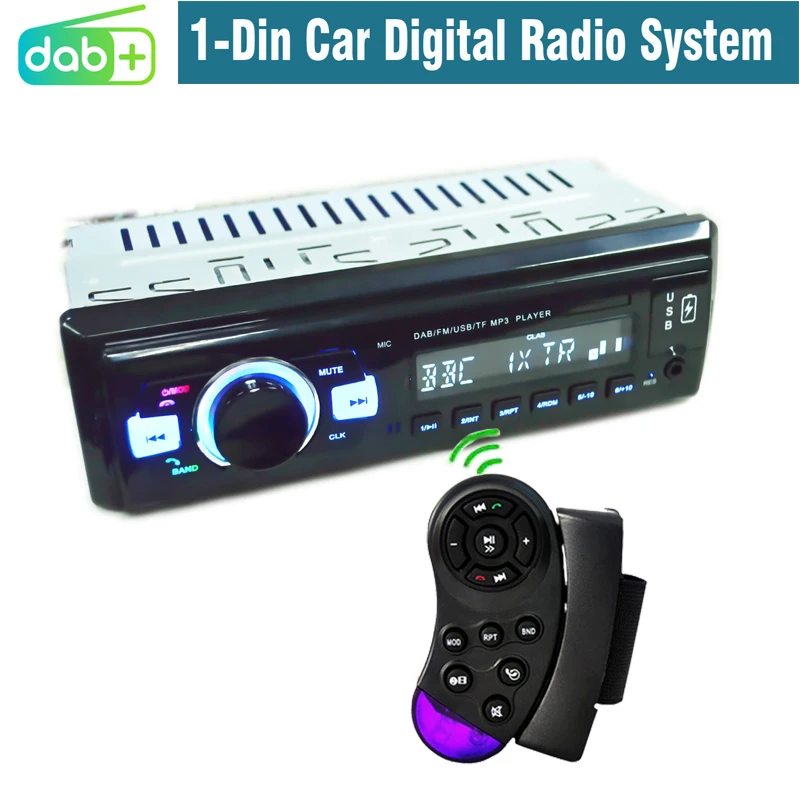 1 Din Car Audio Dab Plus Auto Radio Bluetooth A2dp Handsfree Rds Fm Am Tf  Usb Aux App Remote Iso Stereo System Head Unit 1089dab - Car Radios -  AliExpress