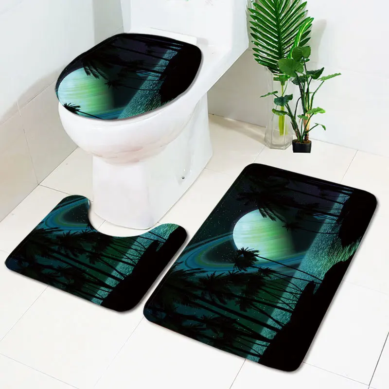 Звездный комплект коврик для туалета набор из трех предметов коврик для ванной комнаты коврик для гостиной