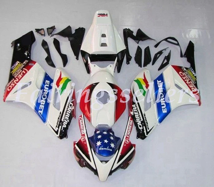 

(Injection mold) New ABS Full Fairing Kit 100% Fit For Honda CBR1000RR cbr1000 04 05 2004 2005 Fairings Red Silver OEM