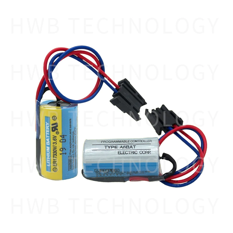 2 шт ER17330V 3,6 V PLC батарейки для сервомотор Mitsubishi A6BAT аккумуляторная батарея