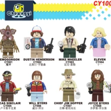 Строительные блоки странные вещи кирпичи Demogorgon Дастин Хендерсон Mike Eleven Lucas фигурки на игрушка-подарок для детей CY1001