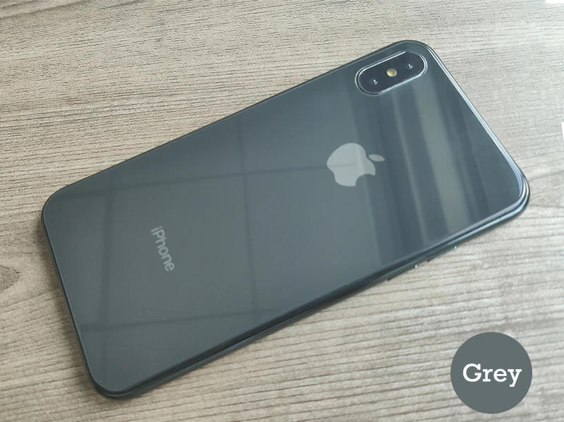 Защитная пленка из закаленного стекла для IPhone X, XR, XS, Максимальная безопасность, высокая твердость - Цвет: Grey