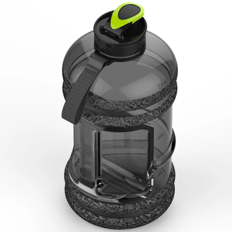 2.2L Спортивная бутылка для воды высокой емкости для активного отдыха в тренажерном зале портативный пластиковый спортивный чайник с веревкой для переноски