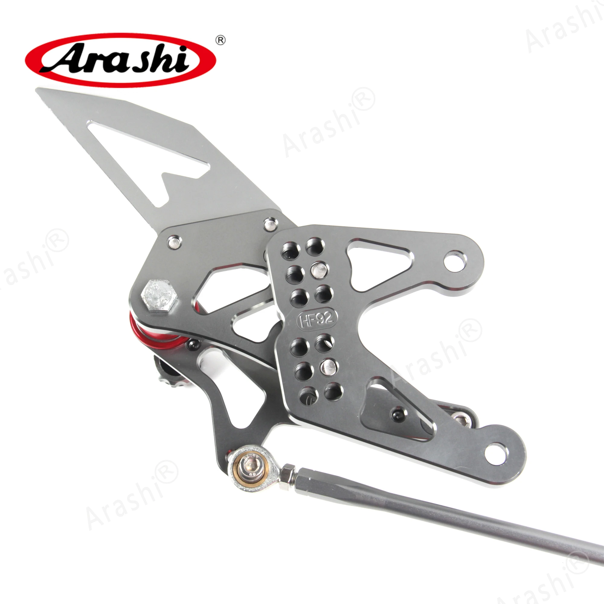Регулируемая подножка Arashi для YAMAHA YZF R1 2007 2008 07-08 CNC подножки Rider задние наборы Rearset Подножка для ног Алюминиевый