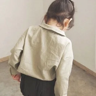 Осень 2019 детская одежда в Корейском стиле Новая Стильная хлопковая рубашка для