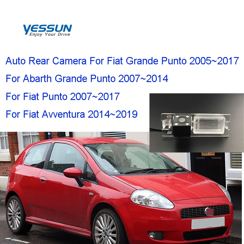 Автомобильная камера заднего вида Yessun HD ночного видения для Fiat Grande Punto 188 EVO 2005 ~ 2018