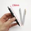 1PCS high Quality Metal Ballpoint Pen Silver Gold and Black Ball Pen 0.7mm Black Ink Student Supplies Business Writing Gift Pen ► Photo 3/6