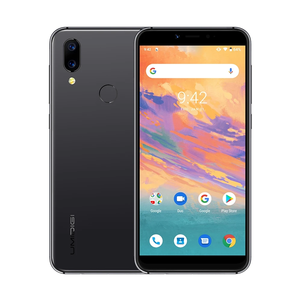UMIDIGI A3S смартфон с 5 7 дюймовым дисплеем четырёхъядерным процессором MTK6761 ОЗУ 2 Гб