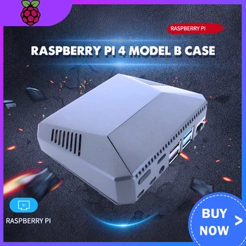 

Raspberry Pi 4 Model B Case With Power Switch + Cooling Fan + Heat Sinks For Raspberry Pi 4 Model B Aluminum Case