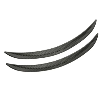 

2pcs Universial Carbon Fiber Style Fender Flares Wheel Lip Body Kits Car Decoration Black Car Mudguard Mud Guard