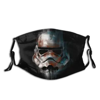 

Stormtrooper Star Wars Non-Disposable Face Mask Anti Bacterial Dustproof Protection Cover Respirator Muffle Mask with Filters