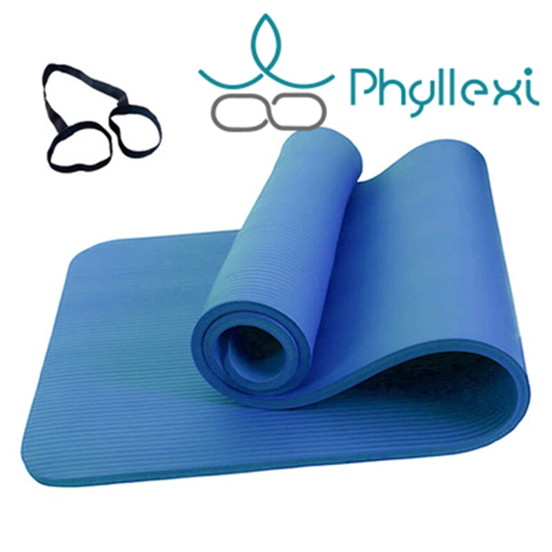 Phyllexi TPE коврик для йоги нескользящий фитнеса гимнастики массажный от