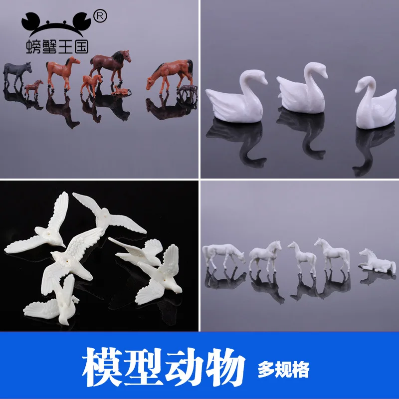  Crab Kingdom DIY Sand Table Model for Making Animal Model Animal Scene Background Accessories Multi