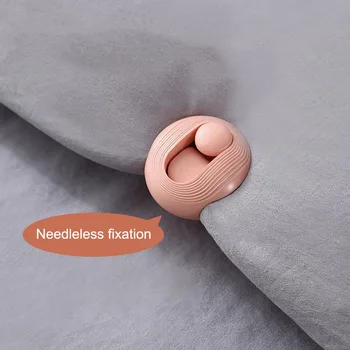 

12pcs Useful Needleless Bed Sheet Holder Snap Fixing Clip Fastener Quilt Gripper Comforter Portable Blanket Sheet Pegs