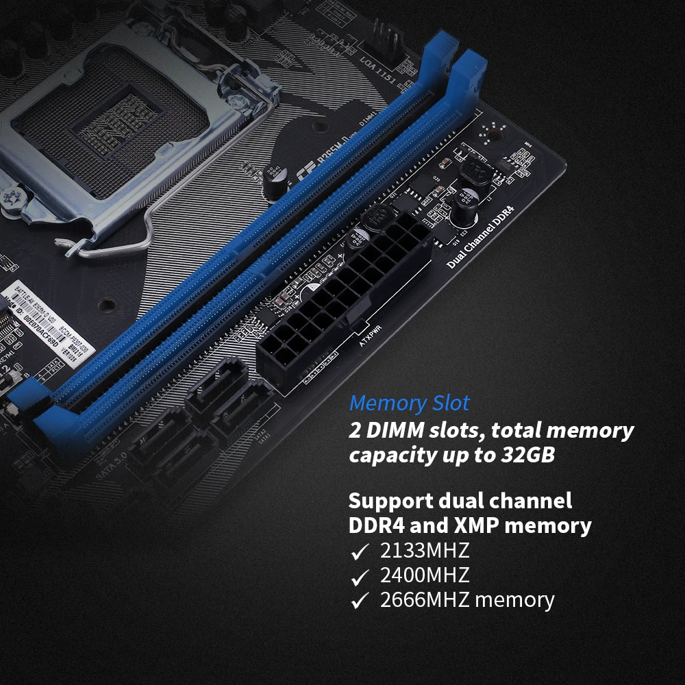 Цветная материнская плата BATTLE-AX B365M-D V20 LGA 1151, игровая материнская плата, Поддержка процессоров Intel LGA1151 coffee Lake-S