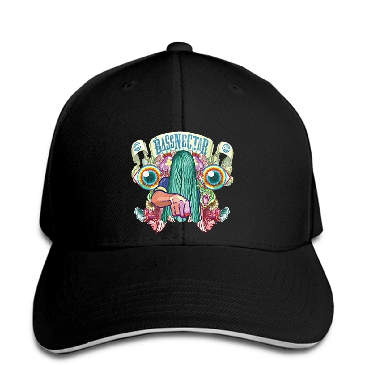 Bassnectar DJ музыка хип-хоп микс Мужская черная бейсболка snapback шляпа
