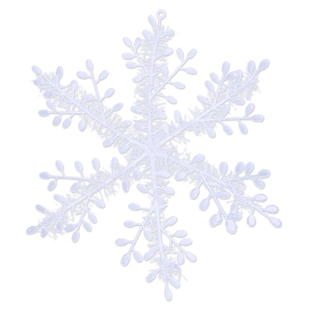 Beautiful 30Pcs Snowflake Christmas Ornament Xmas Tree Pendant Holiday Party Window Decor Party Wedding Home office Decoration