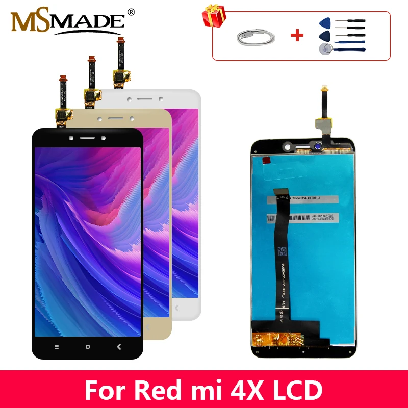

Original LCD For Xiaomi Redmi 4X LCD Touch Screen Digitizer Display Replacement Parts With Frame For Redmi 4X Pro Display