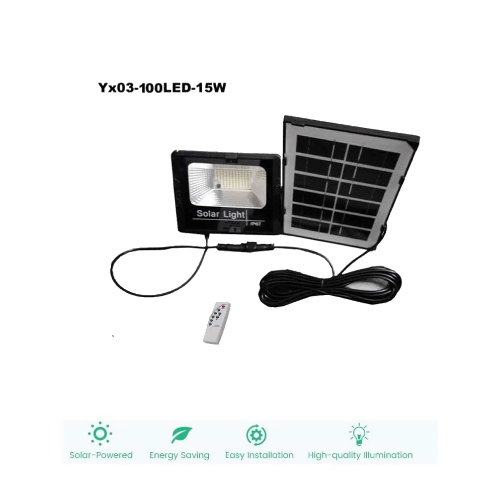 

solar light lamp floodlight LED Power Street Garden Security Outdoor Street IP65 Waterproof Wall indoor remote timer split cable