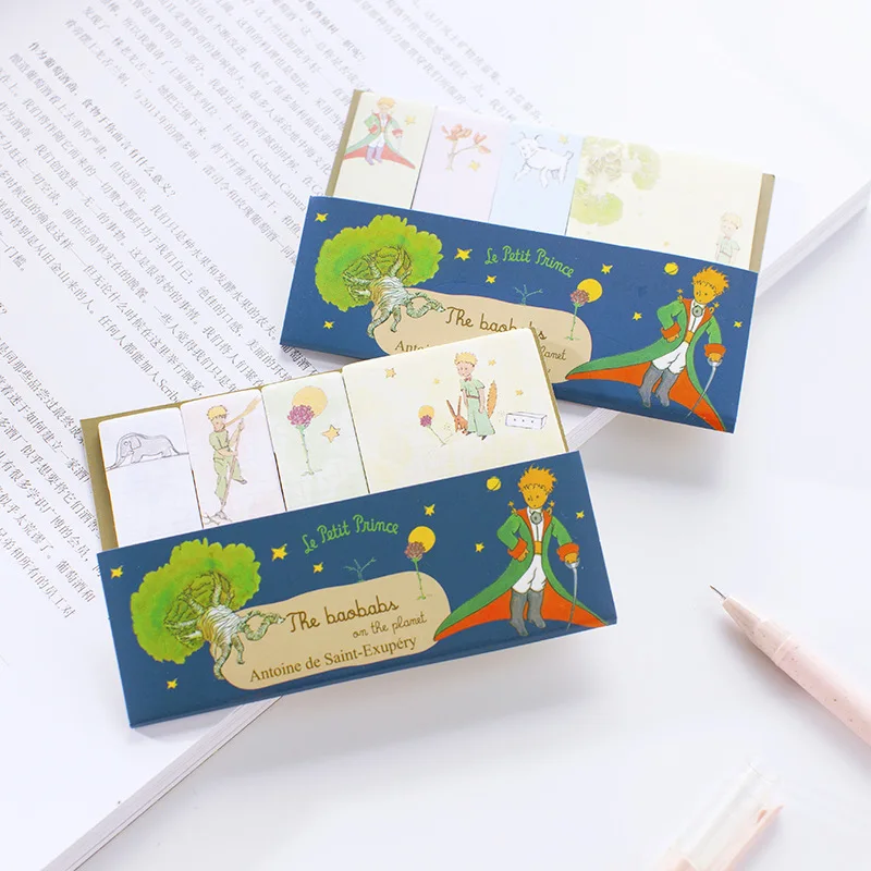 

2pcs Le Petit Prince Sticky Note Set Cartoon Drawing Planet Label Tag Memo Diary Post Sticker Marker It Office School F837