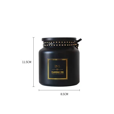 Nordic Black Glass Vases Hydroponics Plant Flower Home Decor for Artificial Flower Bouquet with Vase Wedding Table Decoration - Цвет: B