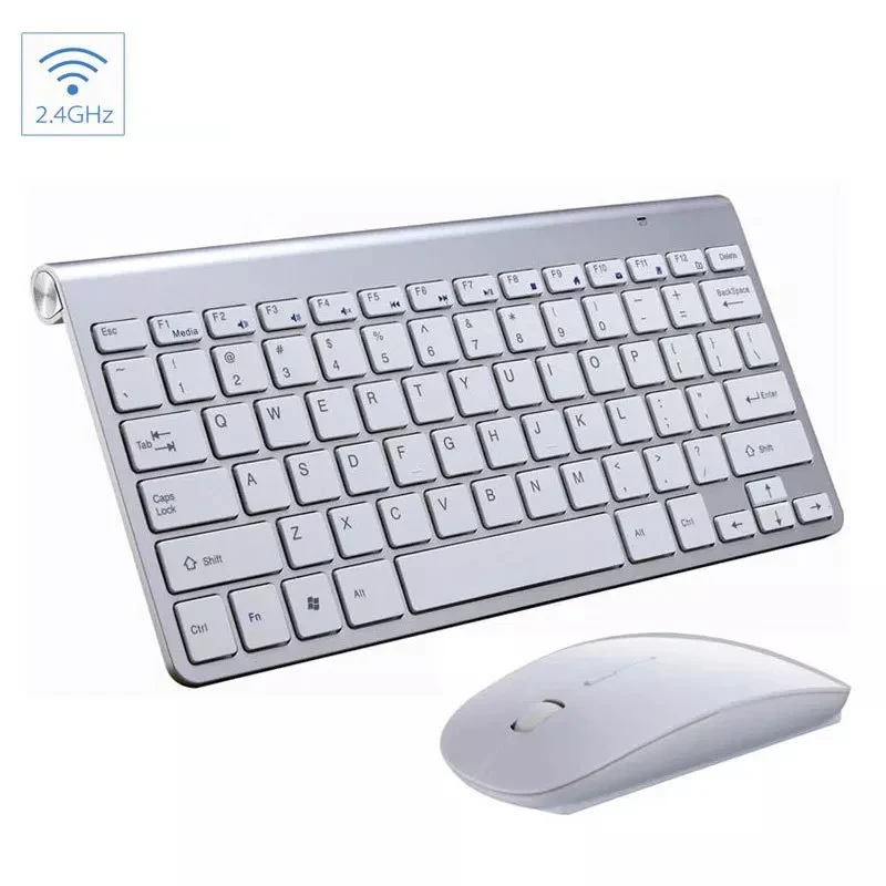 Wireless Keyboard and Mouse Combo Mini Spanish Korean Russian Hebrew Arabic Keyboard Mouse Set Kit For Notebook Laptop Mac magic keyboard pc Keyboards