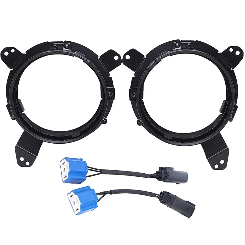 

1 Pair 7 Inch LED Headlights Extension Ring Round Mounting Bracket for Jeep Wrangler JL 2018 - 2019 Mounting Ring Trim Bracket