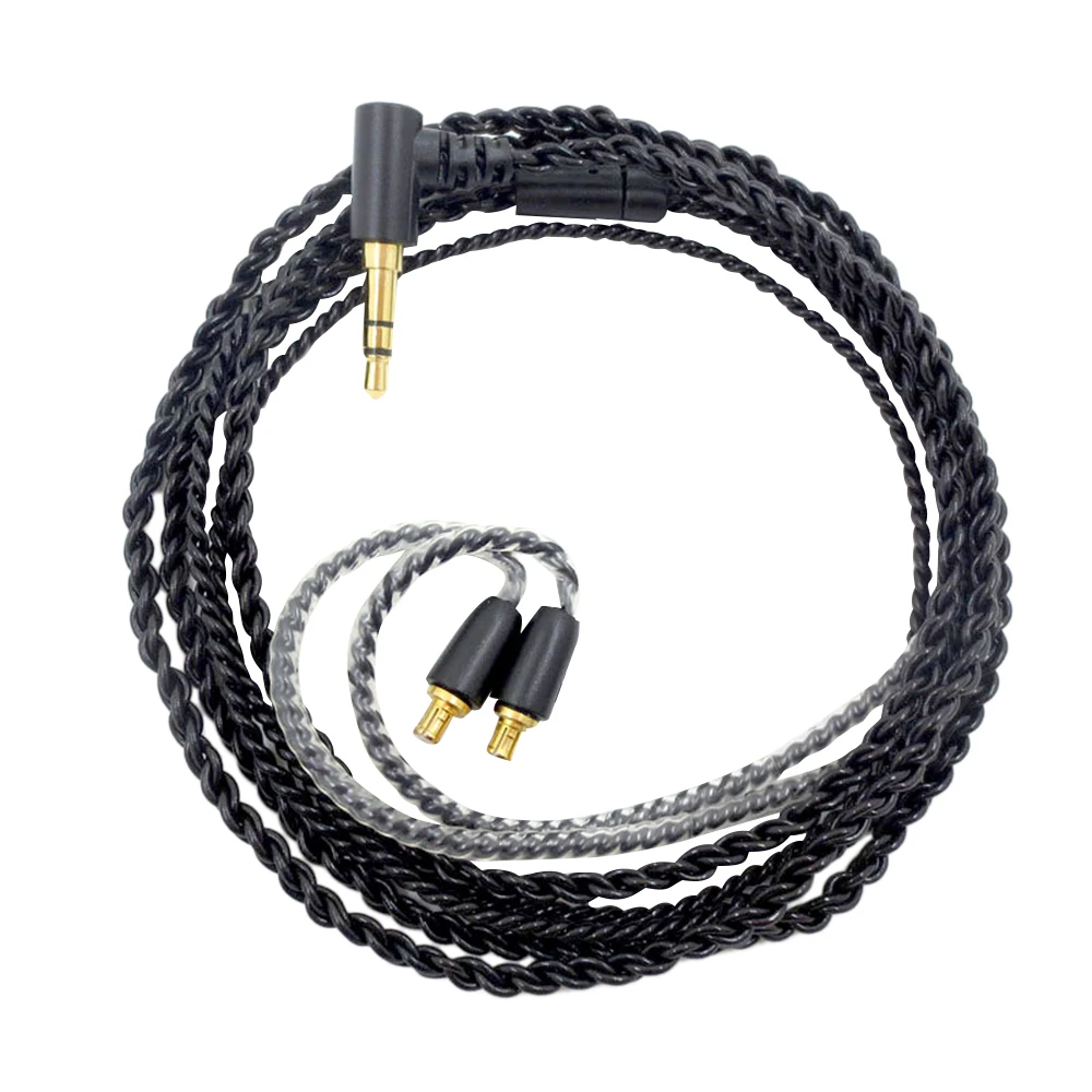 FDBRO Replacement Audio Cable for IE40 PRO Headphones Upgrade Earphone Cables Silver Plated Cord Wire Microphone Volume Control