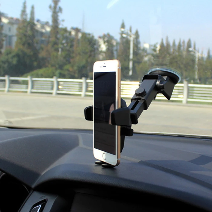 360 Вращающийся Автомобильный держатель для телефона на лобовое стекло Подставка для универсального телефона gps PUO88