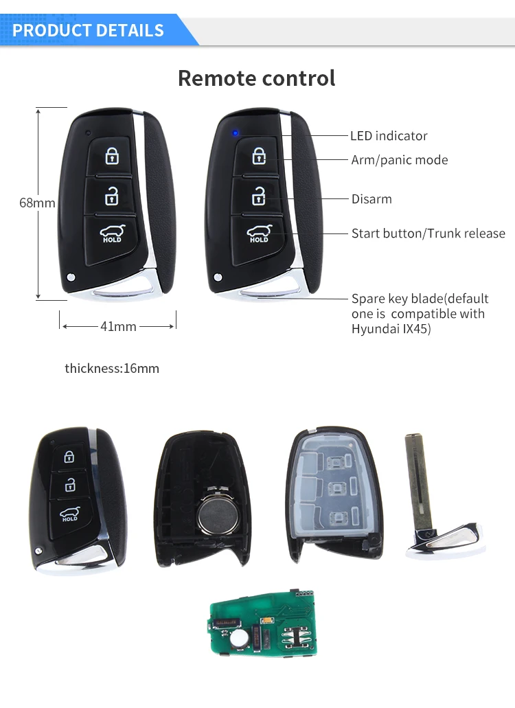 EASYGUARD plug and play комплект подходит для hyundai start stop система двигателя без ключа CAN BUS совместимый удаленный автомобильный стартер pke keyless