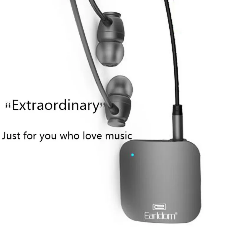 Проводные стереозвуки наушники беспроводной bluetooth-приемник с зажимом