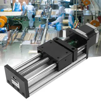 

Sliding Table 100mm Effective Travel 1605 Ball Screw Guide Rail Sliding Table + Nema23 57 Stepper Motor
