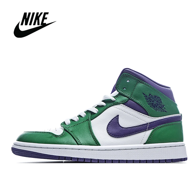 Оригинальные мужские и женские баскетбольные кроссовки NIke Air Jordan 1 Mid Hulk Размер 36-45