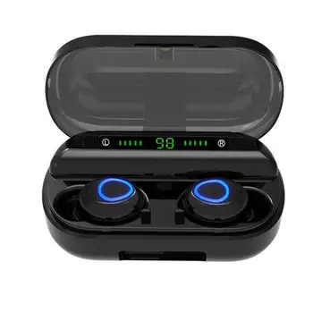 

Portable V10 Bluetooth 5.0 Wireless In-Ear HiFi Stereo Earphones Earbuds Waterproof Sweatproof Sport Earphone with Charge Box