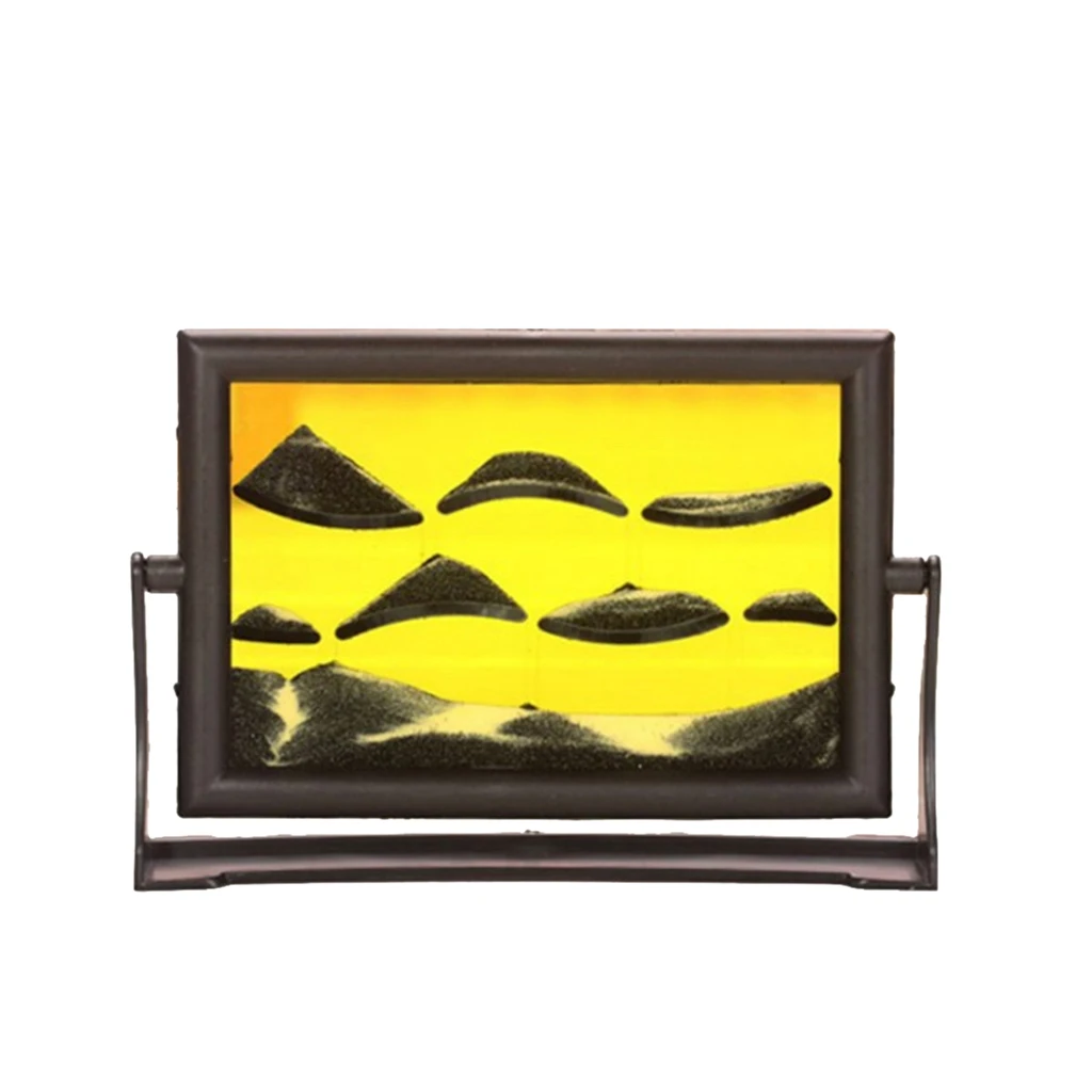 3D Dynamic Hourglass Floating Oil Liquid Bubbler Motion Timer Sand Drawing