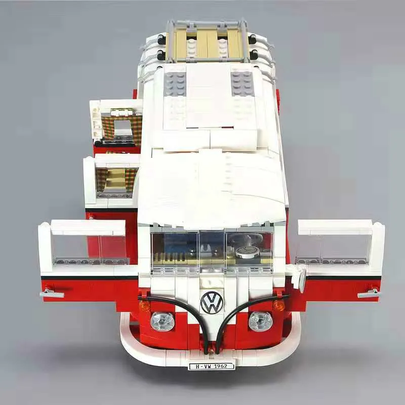 Новинка 1354 шт. Creator Volkswagen T1 Camper фургон fit technic Модель Строительный блок кирпичи игрушки 10220 подарок детский набор для мальчика