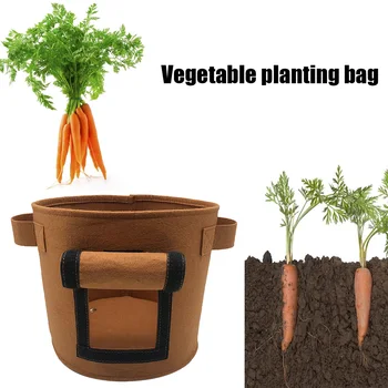 

3 size Plant Grow Bags Vertical Felt Planting Bag Greenhouse Garden Vegetable Potato Pot Seeding Growing Container Bags seedling