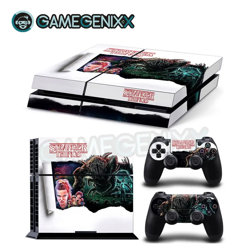 

GAMEGENIXX Skin Sticker Protective Vinyl Decal for PS4 Console and 2 Controllers - Horror Blood