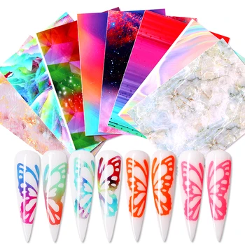 

1 Sheet Nail Sticker Butterfly Series Transfer Lovely Decals Decoration Nail Art Accessories DIY Design Long Lasting