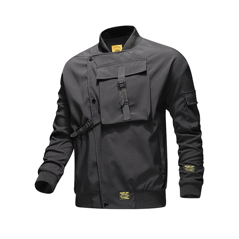 

Large Size Men's Jacket Fashion Trend Handsome Casual Windproof Waterproof Warm Baseball Uniform Autumn Winter New Tactical Coat
