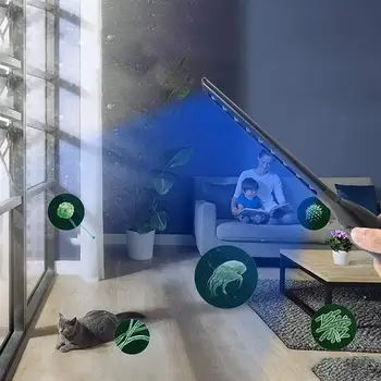 

Portable Disinfection Lamp USB Disinfection Light UVC Sterilizer Kill Dust Mite Eliminator UV Quartz Lamp For Bedroom /Hospital