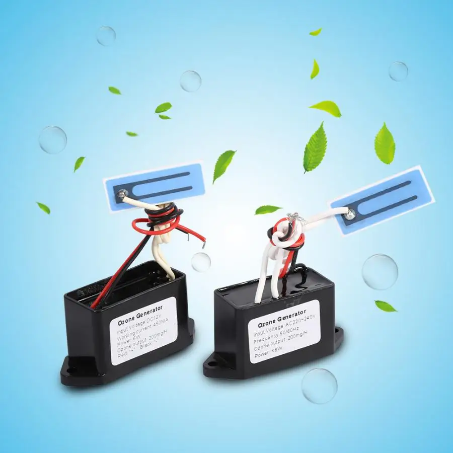Воздушный фильтр 12V 220V Воздухоочистители для 200 мг/ч Керамика генератор озона Запчасти плотности