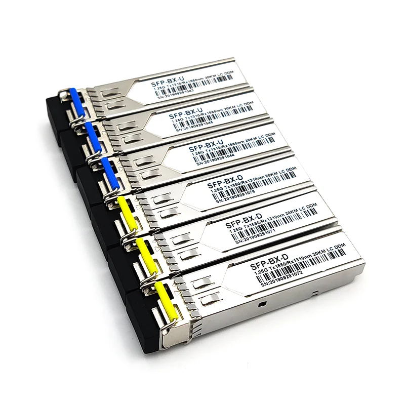 1,25 ГБ/сек. 20 км LC sfp Волокна Горячие Подключаемый модуль BiDi 1310nm/1550nm 20 км WDM модулем программирования в производственных условиях LC коммутатор совместим