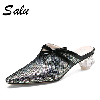 

TXCNMB Classic Genuine Leather Women Sandals wedding 2020 New Square Toe High Heels Rome Shoes Woman Casual Party Shoes Basic