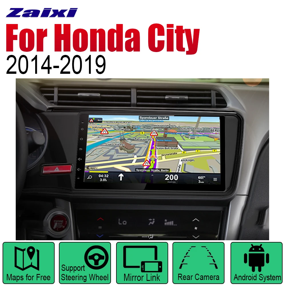 Top ZaiXi Android 2 Din Auto Radio For Honda City 2014~2019 Car Multimedia Player GPS Navigation System Radio Stereo 0 Top ZaiXi Android 2 Din Auto Radio For Honda City 2014~2019 Car Multimedia Player GPS Navigation System Radio Stereo 0