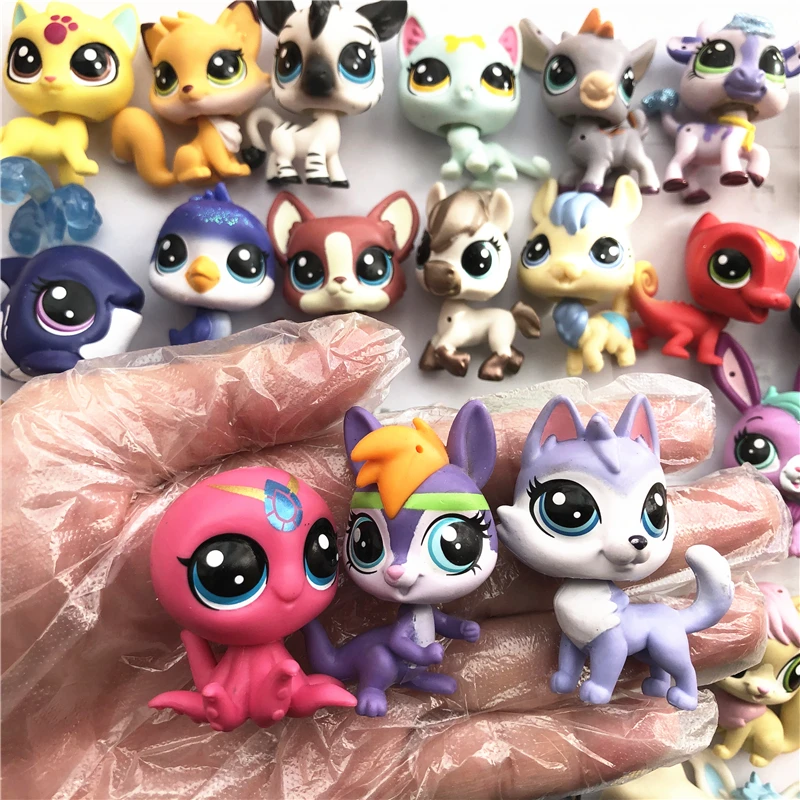 LPS фигурки для домашних животных собак кошек овец лиса птица Кит единороги кролик