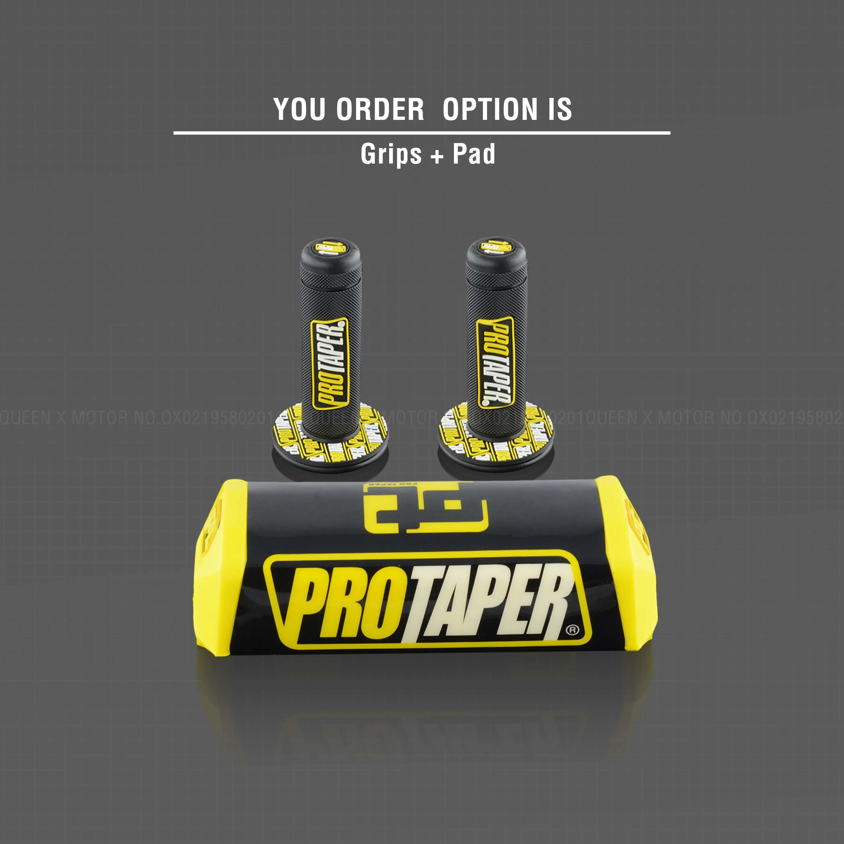 Руль для Pro Taper Pack Bar 1-1/" 6 дней Fatbar Колодки Ручки Pit Pro Racing Dirt Pit Bike мотоцикл с адаптер cnc - Цвет: Yellow Pad Grip