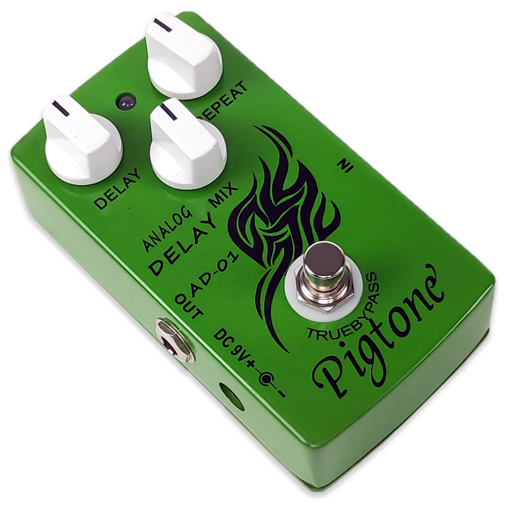 Pigtone-Pedal PP-22 efecto de retardo analógico, accesorios para guitarra eléctrica, pedales de efectos, Bypass Real